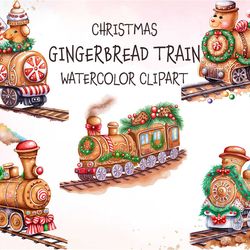 05 png files of christmas gingerbread train png merry christmas sublimation files