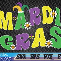 groovy mardi gras, mardi gras svg, eps, png, dxf, digital download