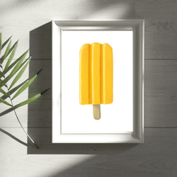 Yellow Ice-cream Digital Painting
