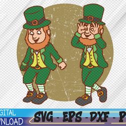 leprechaun griddy dance st patricks day 2023 svg, eps, png, dxf, digital download