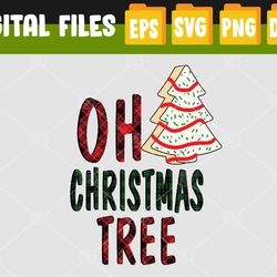 Oh Christmas Tree Funny Xmas Tree Cake Svg, Eps, Png, Dxf, Digital Download