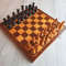 common medium size wooden chess set late ussr 80s