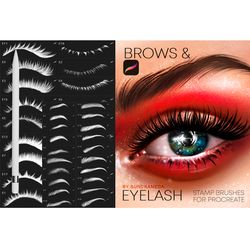 procreate eye & brows brushes makeup