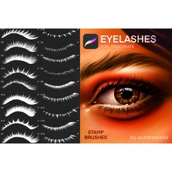 Procreate Eyelashes brushes Makeup