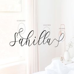 sathyn script trending fonts - digital font