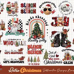 23 files of retro christmas sublimation bundle