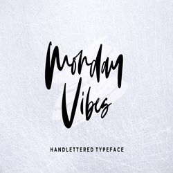 monday vibes trending fonts - digital font