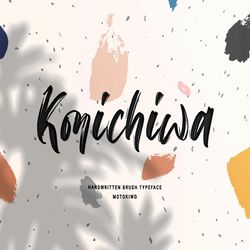 konichiwa brush font trending fonts - digital font