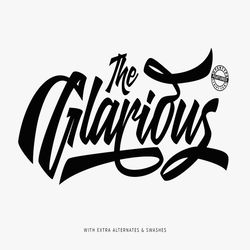 glarious script trending fonts - digital font