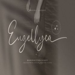 eugellyca handwritten script trending fonts - digital font