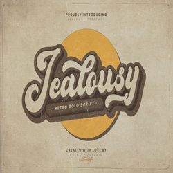 jealousy retro bold script trending fonts - digital font