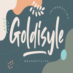goldisyle brush stylish trending fonts - digital font