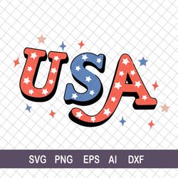 Vintage USA 4th Of July SVG Digital File, 4th Of July, USA SVG, Patriotic Flag Design, Independence Day File Svg File