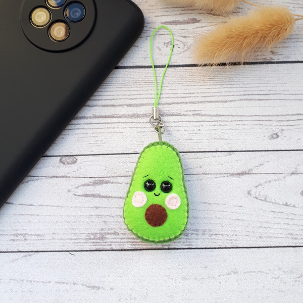 Avocado-phone-charm-plush