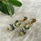 clear-yellow-green-earrings-lampwork-murano-glass-earrings-jewelry
