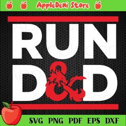 Run DND Dungeon Game RPG Svg Trending Svg, Run DND Svg