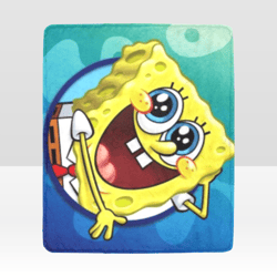 Spongebob Blanket Lightweight Soft Microfiber Fleece