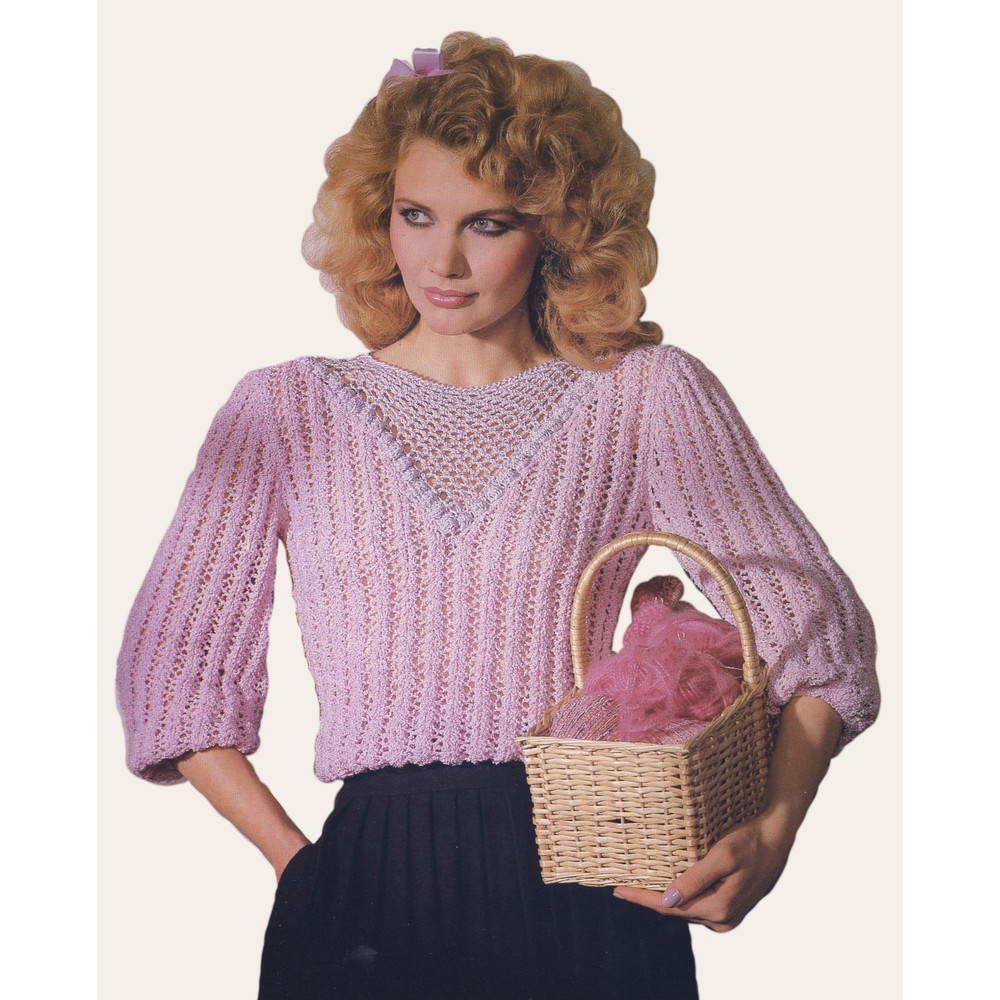 vintage knitting pattern blouson
