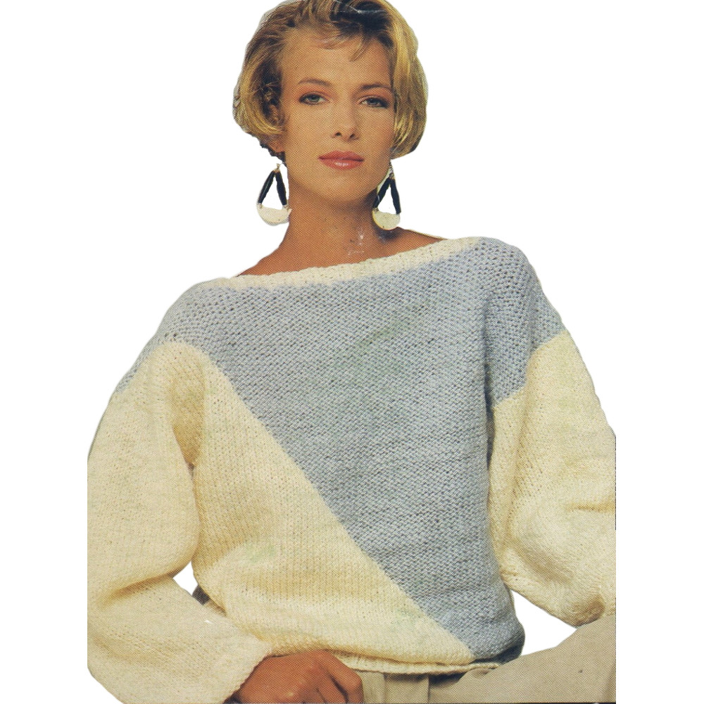 knitting vintage pattern sweater women