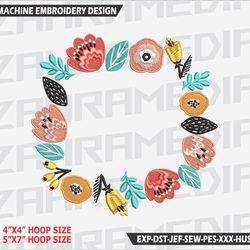 flower , machine embroidery design, files, instant download