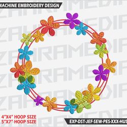 flower , machine embroidery design, files, instant download