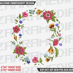 flower , machine embroidery design, files, instant download