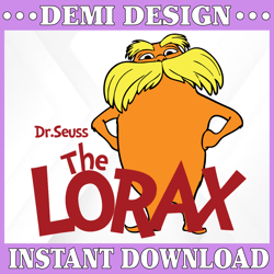 Lorax svg, Lorax head svg, Dr Seuss svg cut file, Read across America svg, svg  design, sublimation, iron on transfer