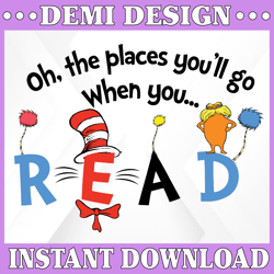 Oh, the places you'll go when you .... dr seuss svg, stranger things svg, dr suess, dr seuss, instant download