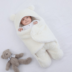 Baby Starfish Lamb Velvet Sleeping Bag Comfortable Newborn Baby Male And Female Baby Outing Winter Quilt Plus Cotton