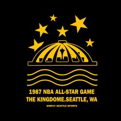 1987 Nba All Star Game The Kingdome Seattle Wa Svg Cutting Files
