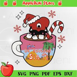 bad bunny christmas mug svg for cricut sublimation files