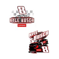 8 Kyle Busch 2023 Nascar Racing Png For Cricut Sublimation Files