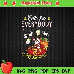 cats for everybody christmas cat svg graphic designs files
