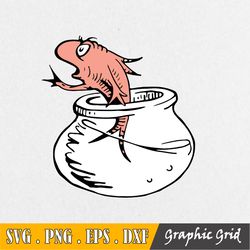 fish svg, dr seuss svg, fish svg, red fish, cat in the hat svg,