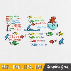 bundle dr seuss bundle svg, dr seuss svg, dr seuss quotes svg, png, dxf, eps