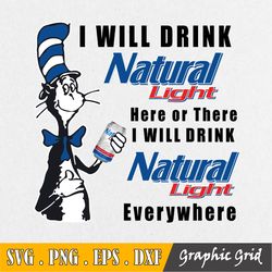 i will drink natural light here or there i will drink natural light everywhere svg, natural light svg