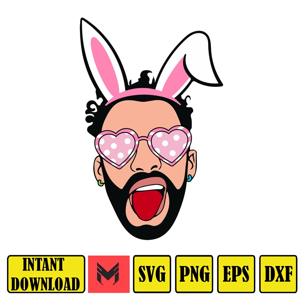 Easter Day Baby Benito Svg, Easter Bad Bunny Svg, Easter Egg Png, Un Pascua Sin Ti Png, Easter Svg Instant Download (17).jpg