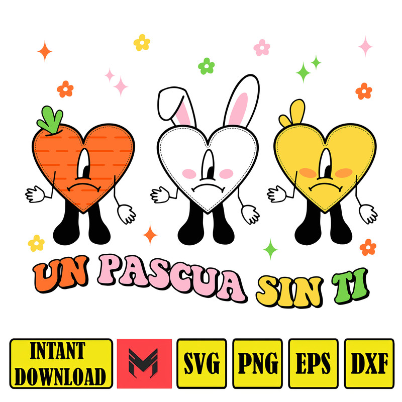 Easter Day Baby Benito Svg, Easter Bad Bunny Svg, Easter Egg Png, Un Pascua Sin Ti Png, Easter Svg Instant Download (20).jpg