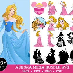 100 Files Aurora Bundle, Disney Princess Svg, Aurora Svg, Sleeping Beauty Svg, Sleeping Svg, Princess Svg, Little Prince