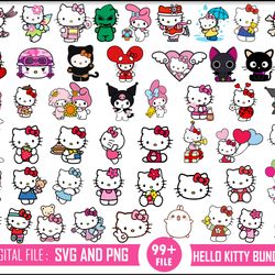 100 Hello Kitty SVG Files, Hello Kitty SVG Bundle, Hello Kitty Svg Bundle, Hello Kitty Svg File, Kitty Svg, Cat Svg, Car