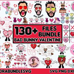 130 Benito Valentine's Day, benito Valentine svg, sin ti svg, Bad Bunny heart svg, cricut , cut files, Svg, Png Layered