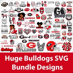Georgia Bulldogs Bundle Svg, Georgia Bulldogs Svg, NCAA Svg, Png Dxf Eps File