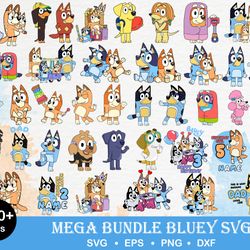 180 Bluey svg, Bluey vector, bluey alphabeth, bluey cutfile, bluey clipart, bluey bundle, Instant download