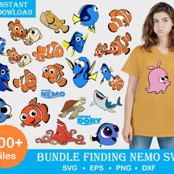 200 Finding Nemo svg, BUNDLE svg, Bundle Finding Nemo SVG for Cricut, SVG Silhouette Dxf, Png, Quotes File, Finding Nemo