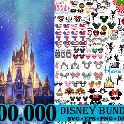 200k files Disney Bundle, Christmas mega bundle, 50 GIFTS Mickey svg, Minnie svg, files for Silhouette