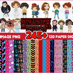 245 Stranger Things Png Bundle, Stranger Things PNG Bundle, Stranger Things Bundle, Stranger Things Cut Files, Stranger