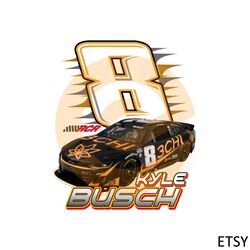 kyle busch 8 rcr nascar 2023 png sublimation designs
