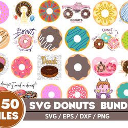250 Donut SVG Bundle, Donut Svg , Donut Cricut ,Donut Clipart , Donut PNG Jpg Dxf, Instant download