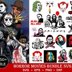 250 Horror Movie Characters Svg Bundle, Freddy Svg, Scream Svg, Pennywise Svg, Michael Myers Svg, Chucky Svg, Beetle Jui