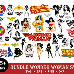 55 wonder woman svg, afro girl svg, afro queen svg, afro lady svg, curly hair svg, black woman, for cricut, for silhouet